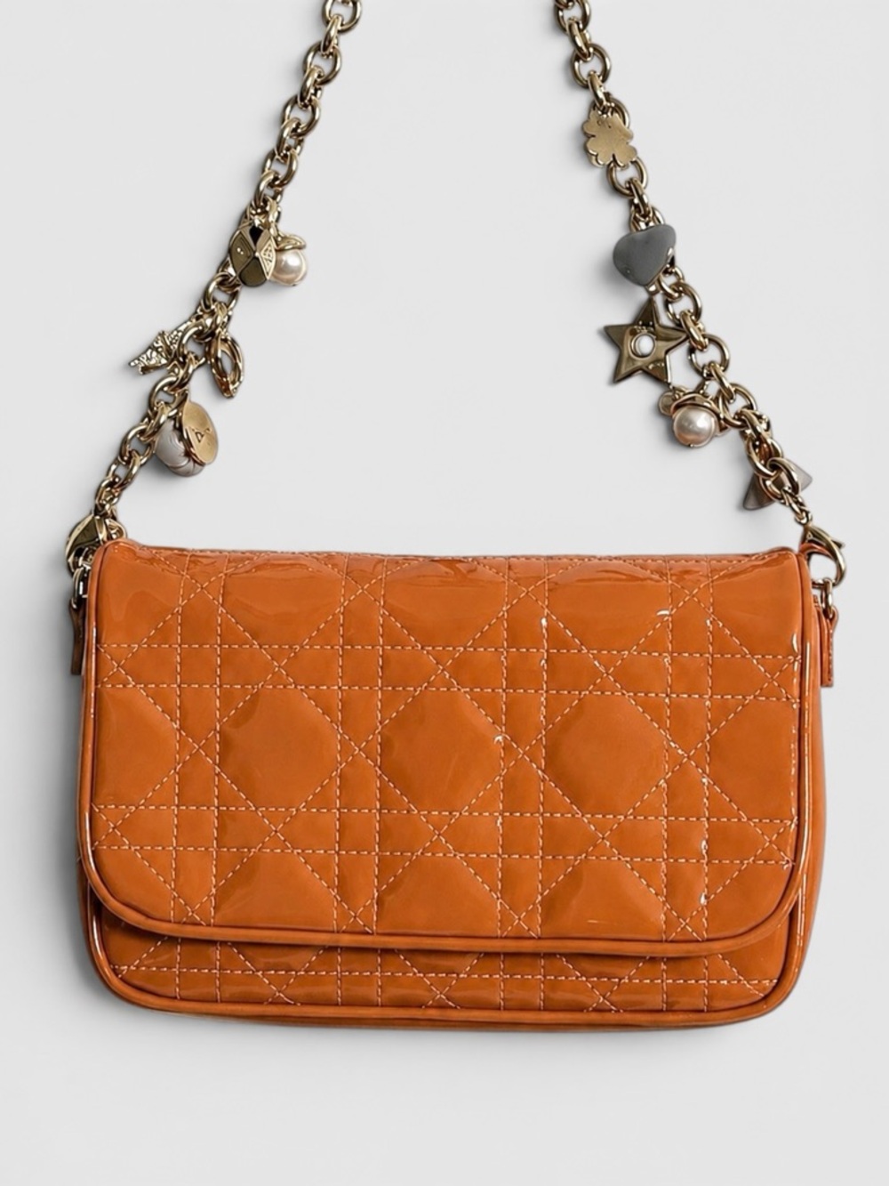 Dior Patent Cannage Lady Dior Small Bag